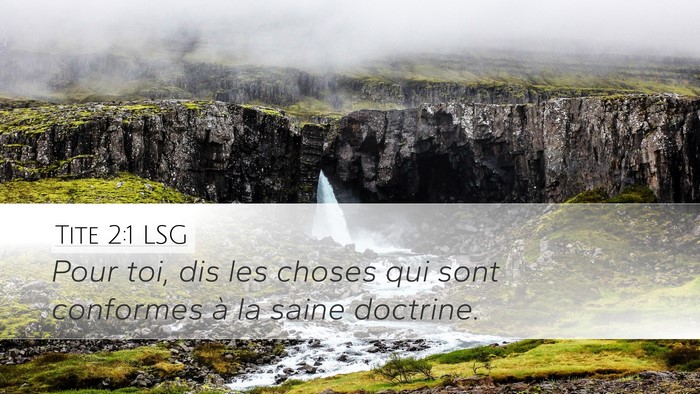 Tite 2:1 LSG Bible Verse Image