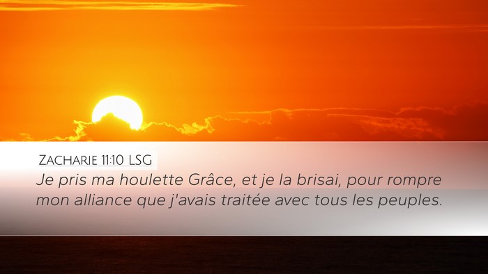 Zacharie 11:10 LSG Bible Verse Image