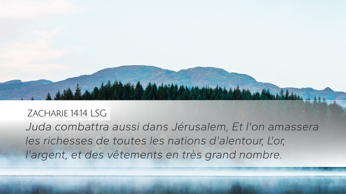 Zacharie 14:14 LSG Bible Verse Image