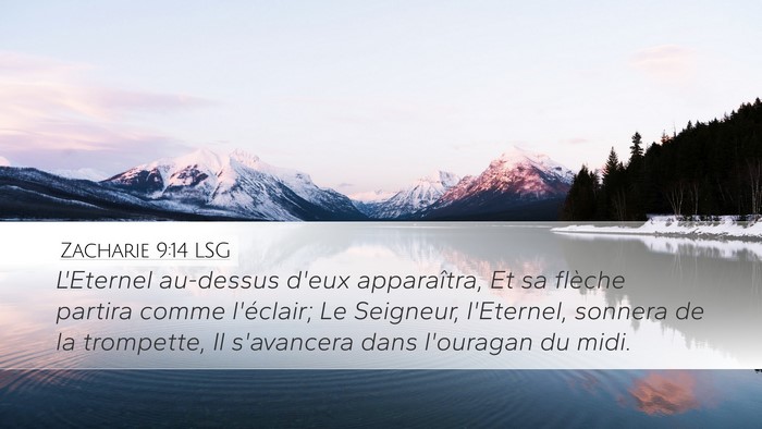 Zacharie 9:14 LSG Bible Verse Image