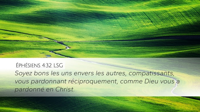 Éphésiens 4:32 LSG Bible Verse Image