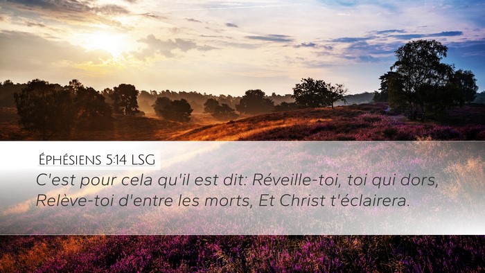 Éphésiens 5:14 LSG Bible Verse Image