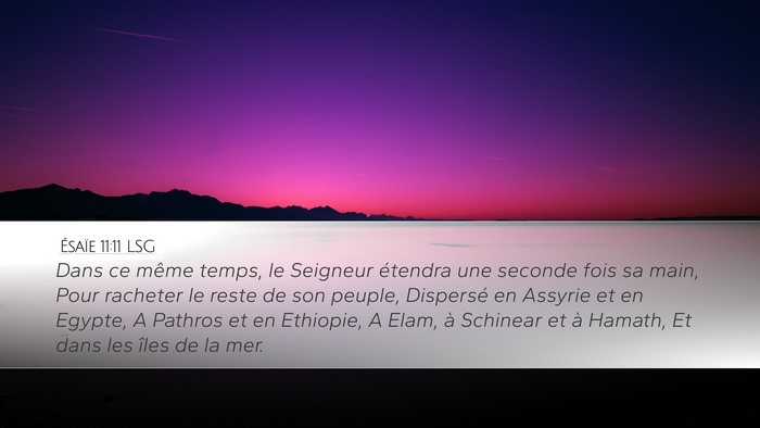 Ésaïe 11:11 LSG Bible Verse Image