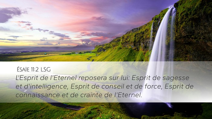 Ésaïe 11:2 LSG Bible Verse Image