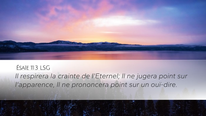 Ésaïe 11:3 LSG Bible Verse Image