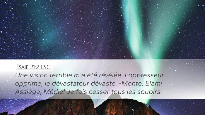 Ésaïe 21:2 LSG Bible Verse Image