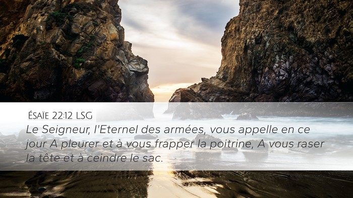 Ésaïe 22:12 LSG Bible Verse Image