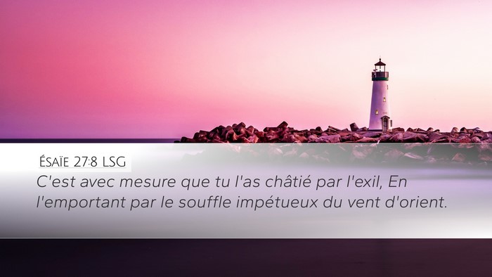 Ésaïe 27:8 LSG Bible Verse Image