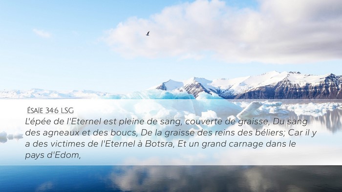 Ésaïe 34:6 LSG Bible Verse Image