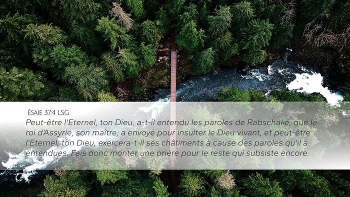 Ésaïe 37:4 LSG Bible Verse Image