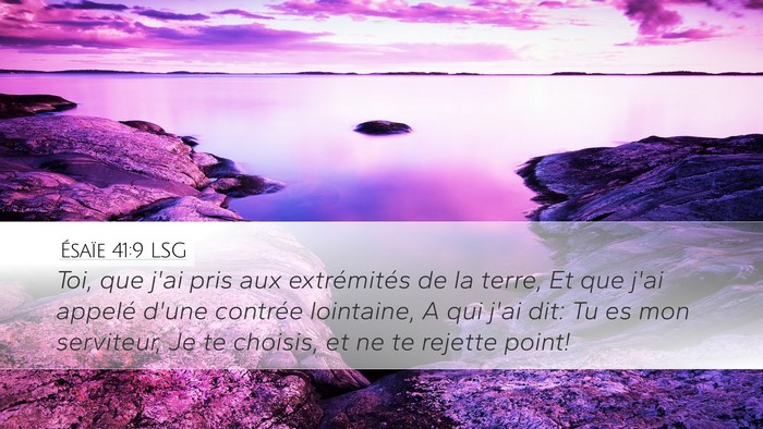 Ésaïe 41:9 LSG Bible Verse Image
