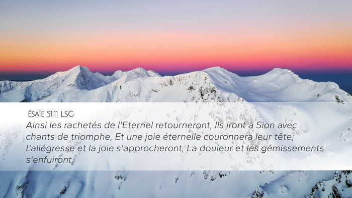 Ésaïe 51:11 LSG Bible Verse Image