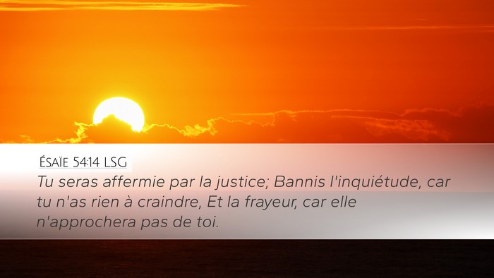 Ésaïe 54:14 LSG Bible Verse Image