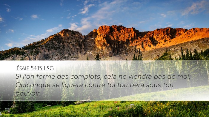 Ésaïe 54:15 LSG Bible Verse Image