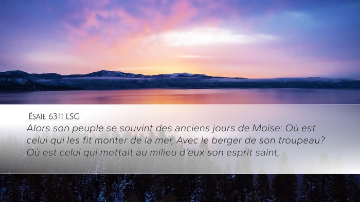 Ésaïe 63:11 LSG Bible Verse Image