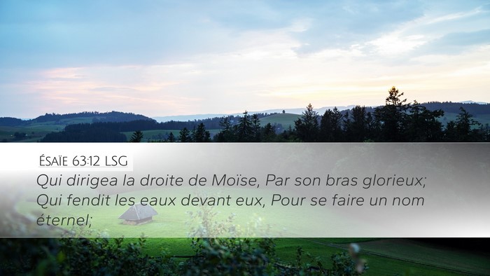 Ésaïe 63:12 LSG Bible Verse Image