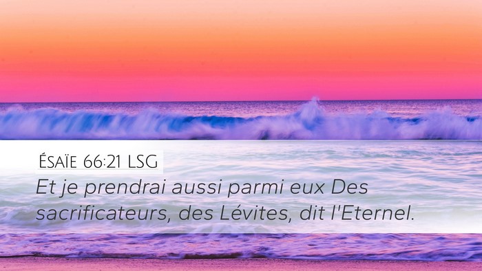 Ésaïe 66:21 LSG Bible Verse Image