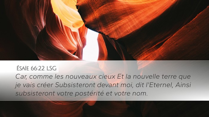 Ésaïe 66:22 LSG Bible Verse Image