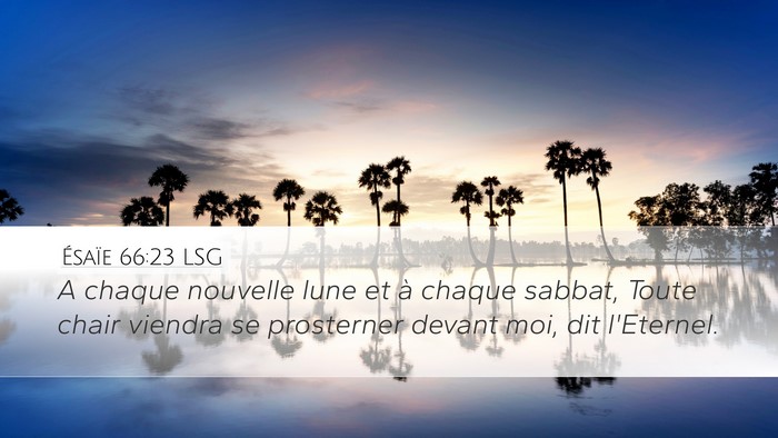 Ésaïe 66:23 LSG Bible Verse Image