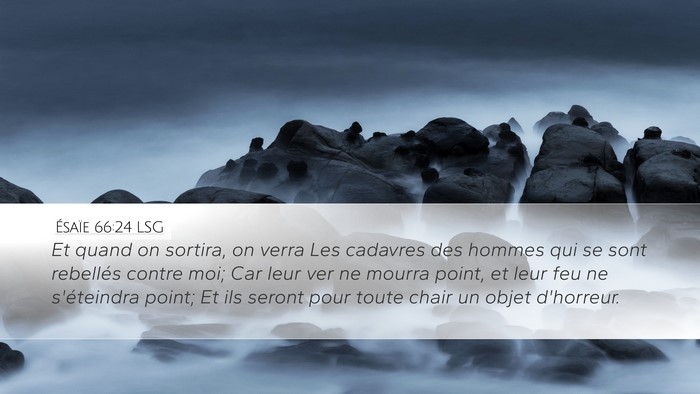 Ésaïe 66:24 LSG Bible Verse Image