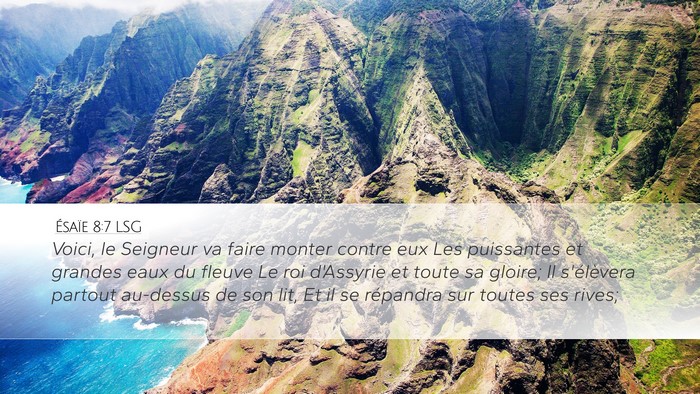 Ésaïe 8:7 LSG Bible Verse Image