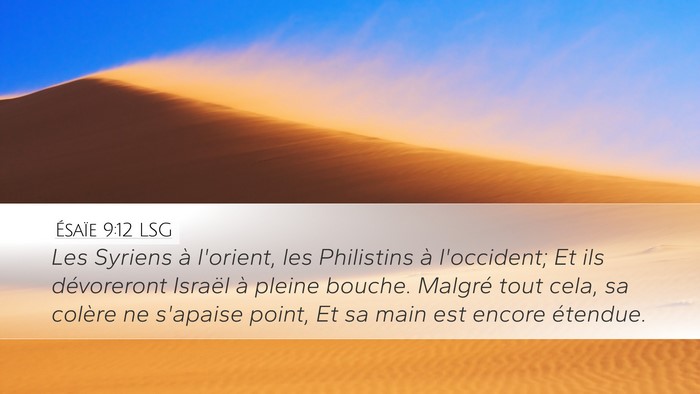Ésaïe 9:12 LSG Bible Verse Image