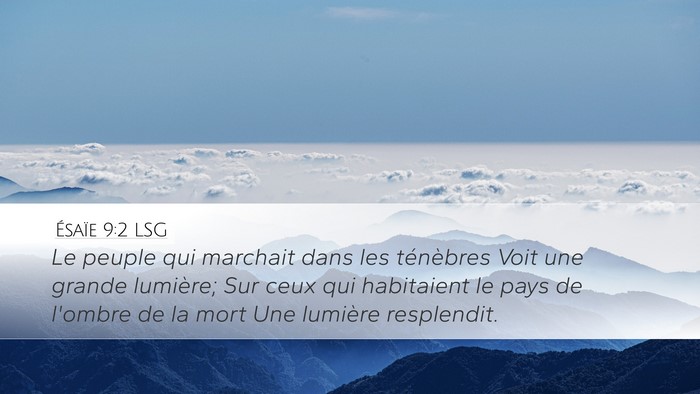 Ésaïe 9:2 LSG Bible Verse Image