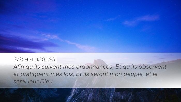 Ézéchiel 11:20 LSG Bible Verse Image