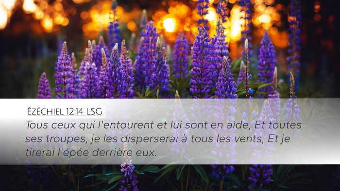 Ézéchiel 12:14 LSG Bible Verse Image