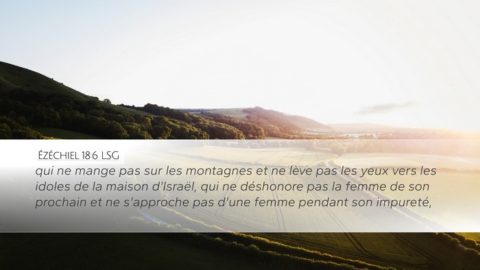 Ézéchiel 18:6 LSG Bible Verse Image