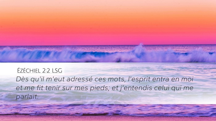 Ézéchiel 2:2 LSG Bible Verse Image