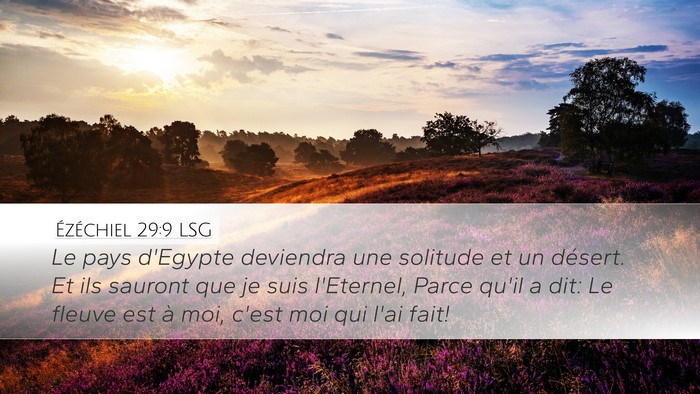 Ézéchiel 29:9 LSG Bible Verse Image