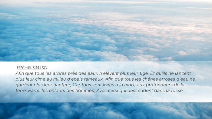 Ézéchiel 31:14 LSG Bible Verse Image