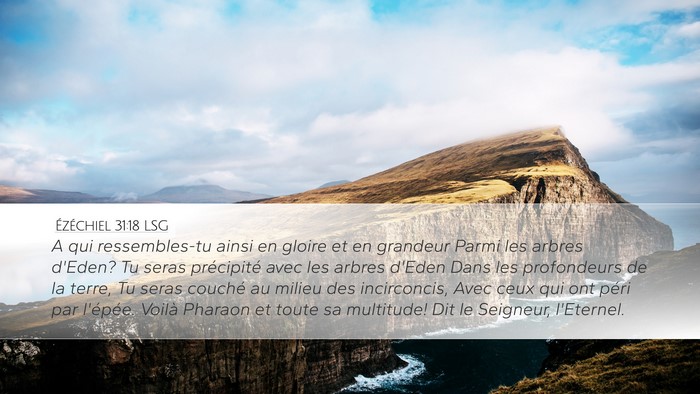 Ézéchiel 31:18 LSG Bible Verse Image