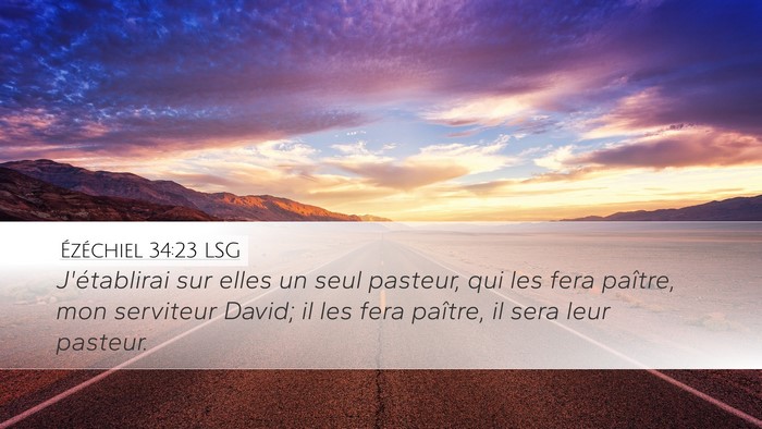 Ézéchiel 34:23 LSG Bible Verse Image