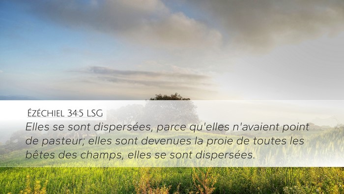 Ézéchiel 34:5 LSG Bible Verse Image