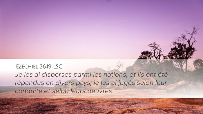 Ézéchiel 36:19 LSG Bible Verse Image