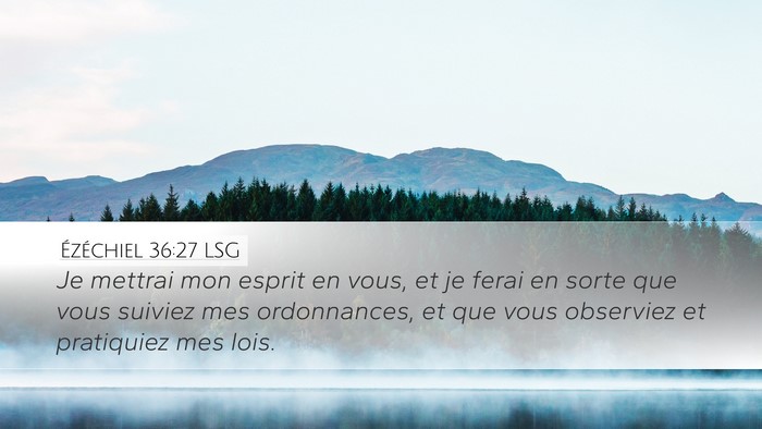 Ézéchiel 36:27 LSG Bible Verse Image