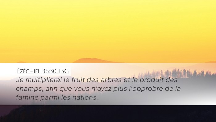 Ézéchiel 36:30 LSG Bible Verse Image