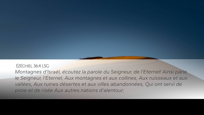 Ézéchiel 36:4 LSG Bible Verse Image