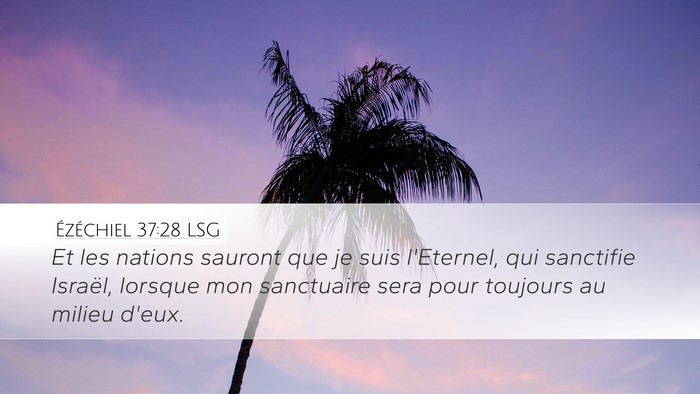 Ézéchiel 37:28 LSG Bible Verse Image