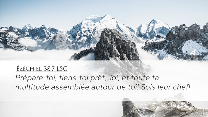 Ézéchiel 38:7 LSG Bible Verse Image