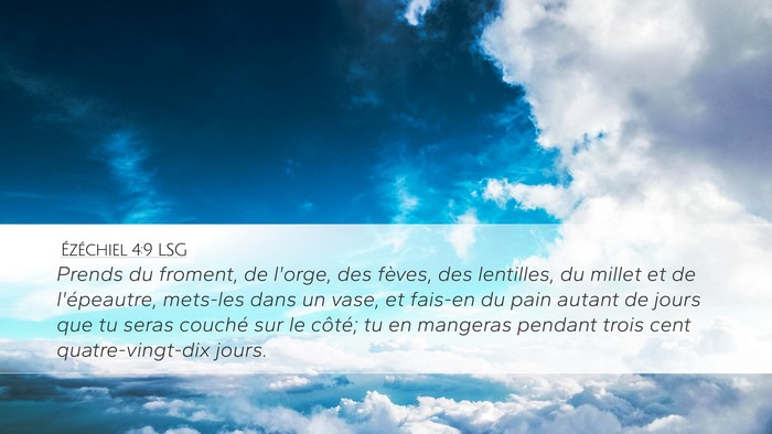 Ézéchiel 4:9 LSG Bible Verse Image