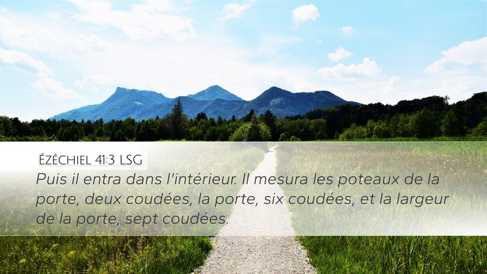 Ézéchiel 41:3 LSG Bible Verse Image