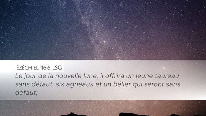 Ézéchiel 46:6 LSG Bible Verse Image