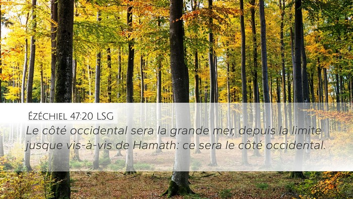 Ézéchiel 47:20 LSG Bible Verse Image