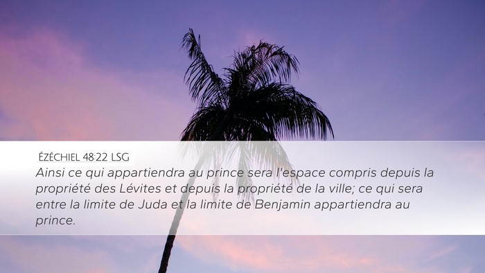 Ézéchiel 48:22 LSG Bible Verse Image