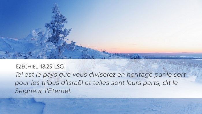 Ézéchiel 48:29 LSG Bible Verse Image