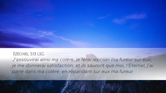 Ézéchiel 5:13 LSG Bible Verse Image