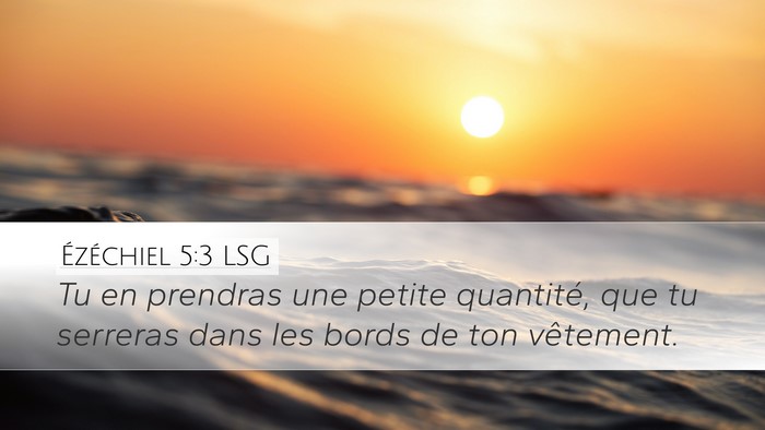 Ézéchiel 5:3 LSG Bible Verse Image